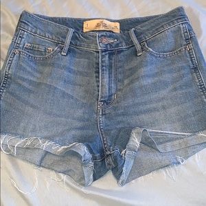 Denim blue hollister shorts